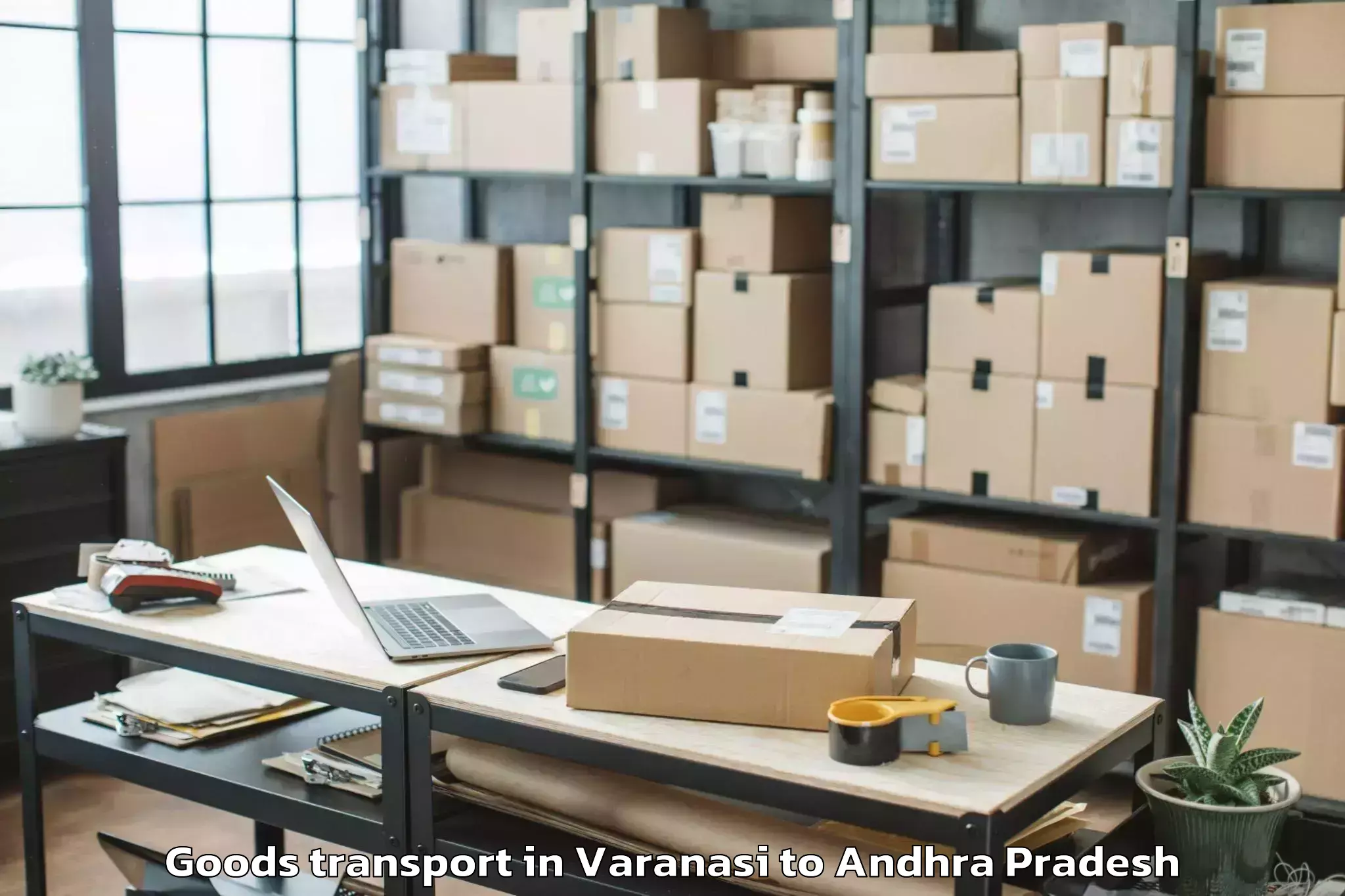 Quality Varanasi to Thotlavalluru Goods Transport